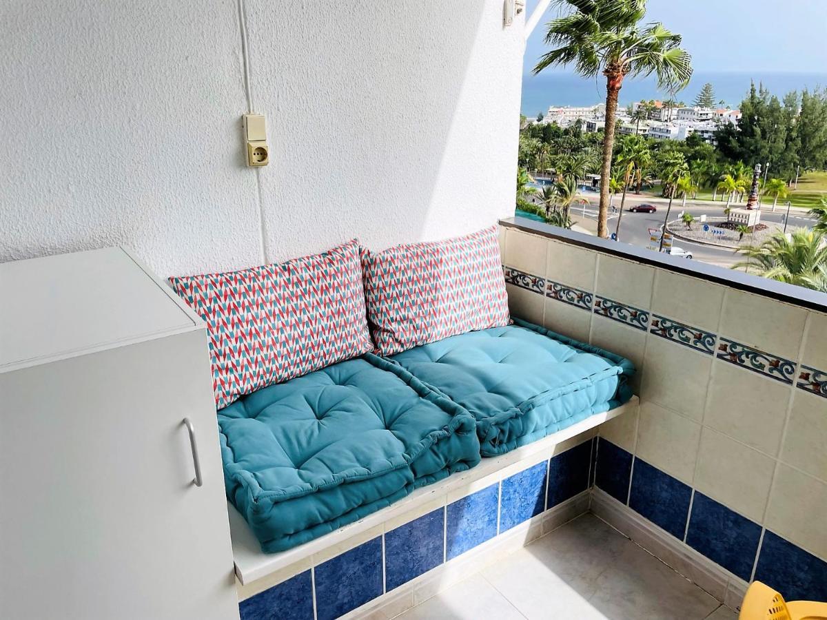 Meerblick Beach-Apartment in Monte Rojo San Agustín Buitenkant foto