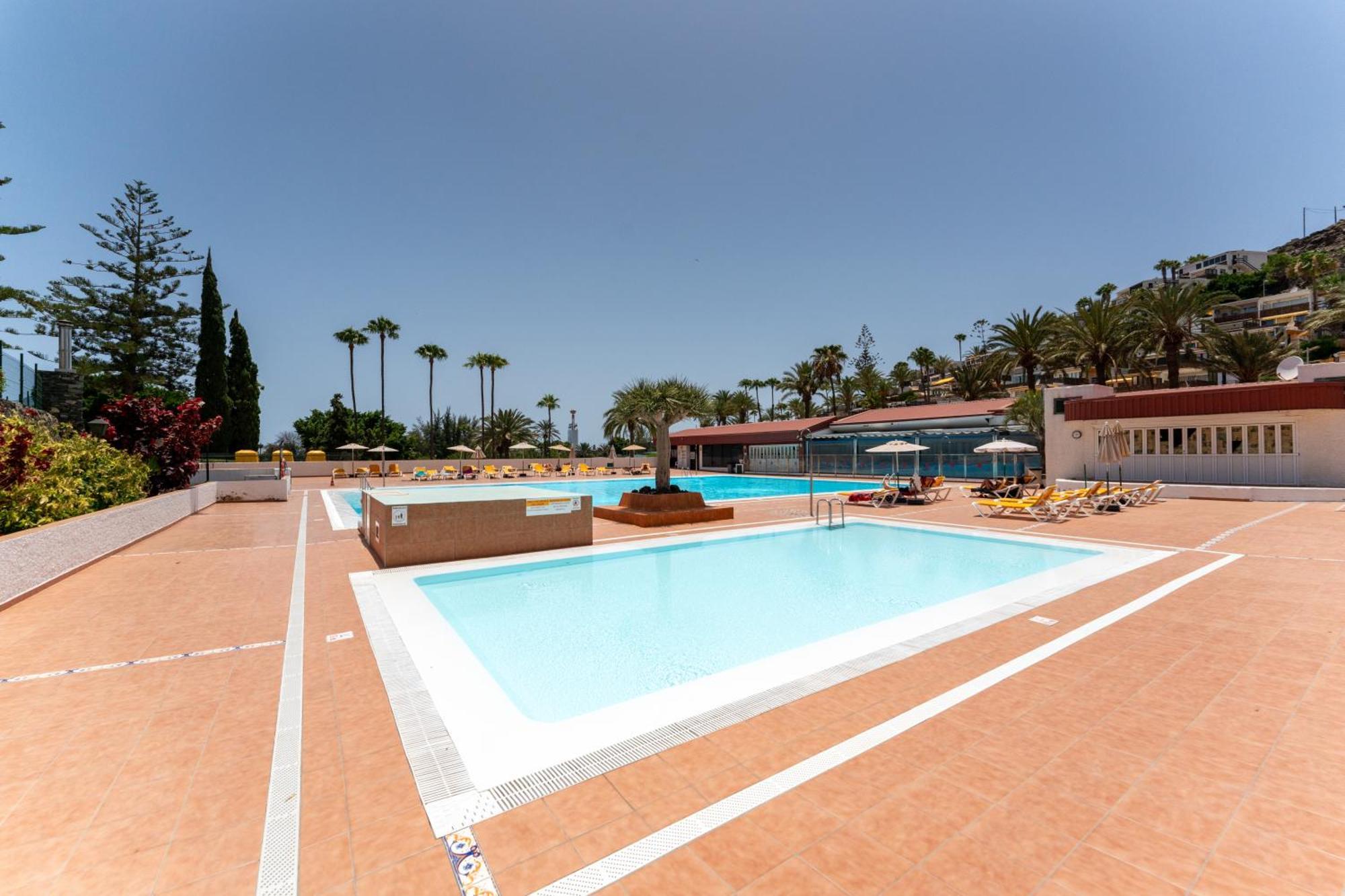 Meerblick Beach-Apartment in Monte Rojo San Agustín Buitenkant foto